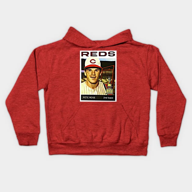 Pete Rose: 1964  Flashback Champs Kids Hoodie by flashbackchamps